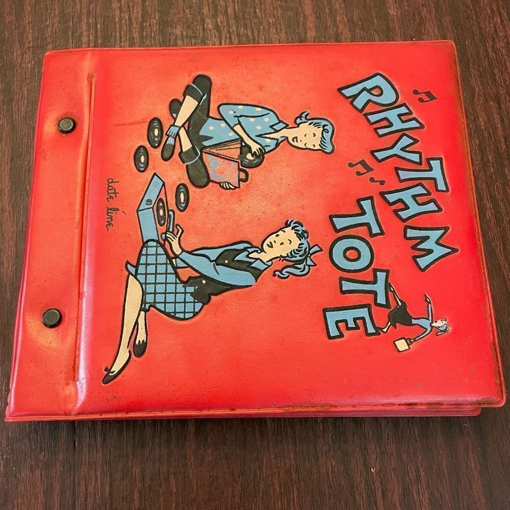 Vintage 45 albums with records